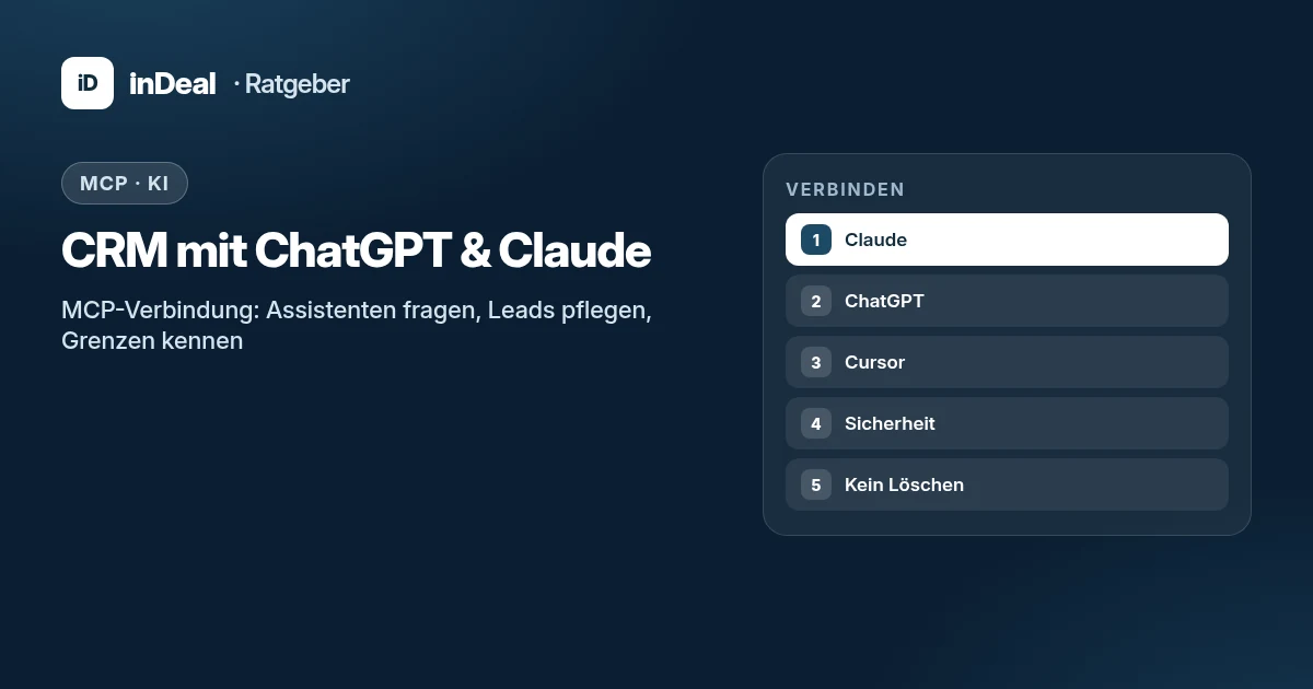 Cover: CRM mit ChatGPT und Claude verbinden über MCP